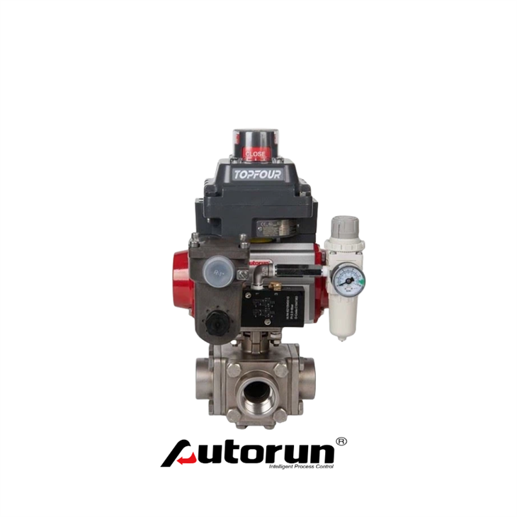Pneumatic Three-Way High Pressure Explosion Ball Valve Pneumatic Three-Way High Pressure Explosion Ball Valve