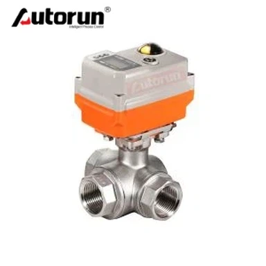 Mini Electric Three Way Ball Valve