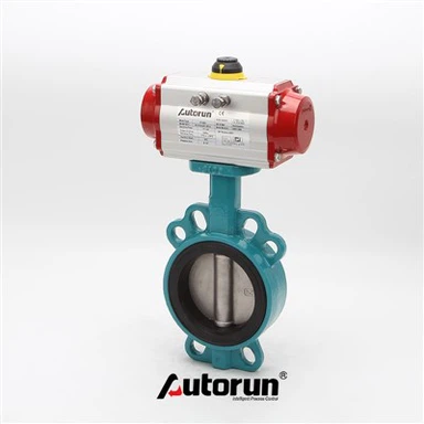 Válvula de mariposa de oblea neumática